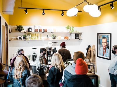 Turntable Coffee Counter